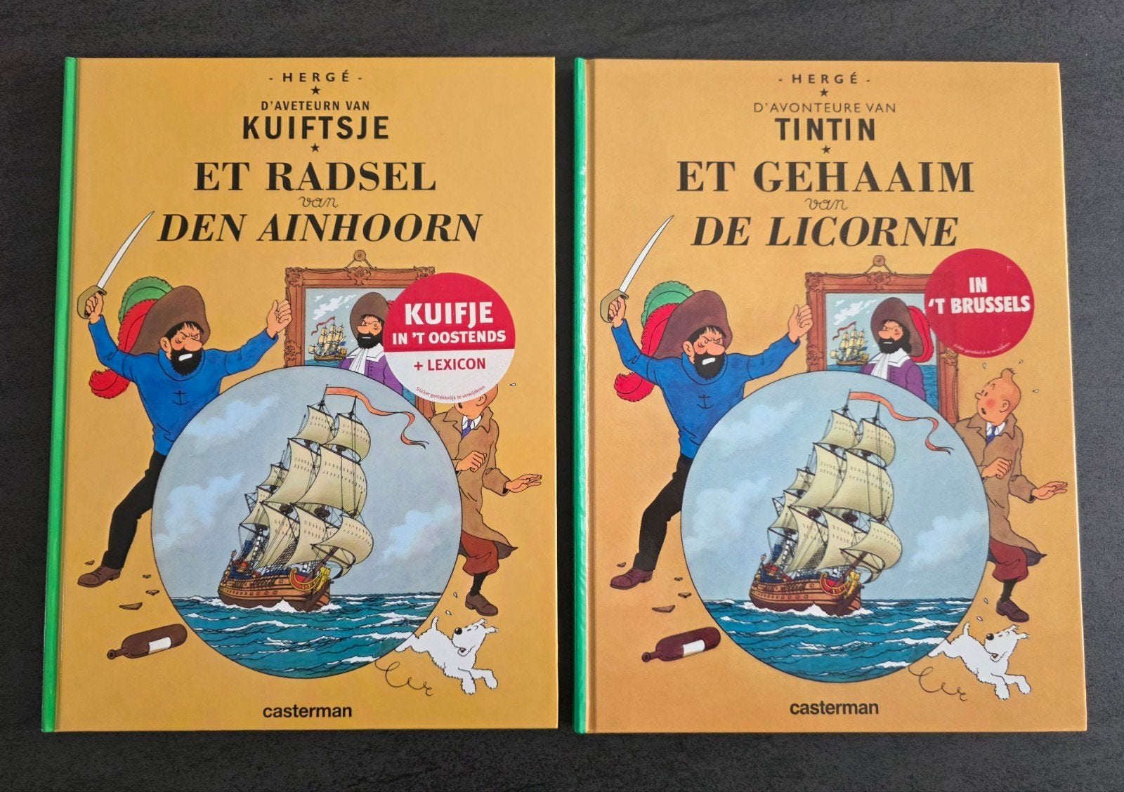 Strips Hardcover: Kuifje in 't Brussels / in't Oostends, Ophalen of Verzenden, Zo goed als nieuw