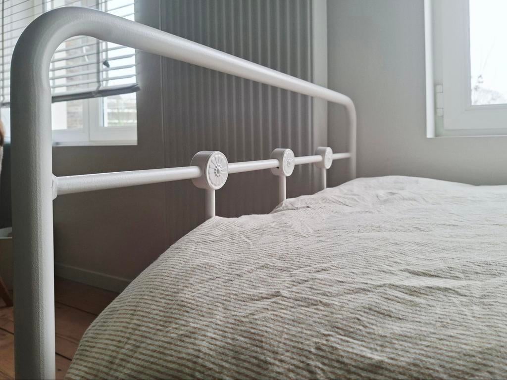 Gietijzeren bed inclusief matras, 90 cm, Landelijk, Enlèvement, Une personne