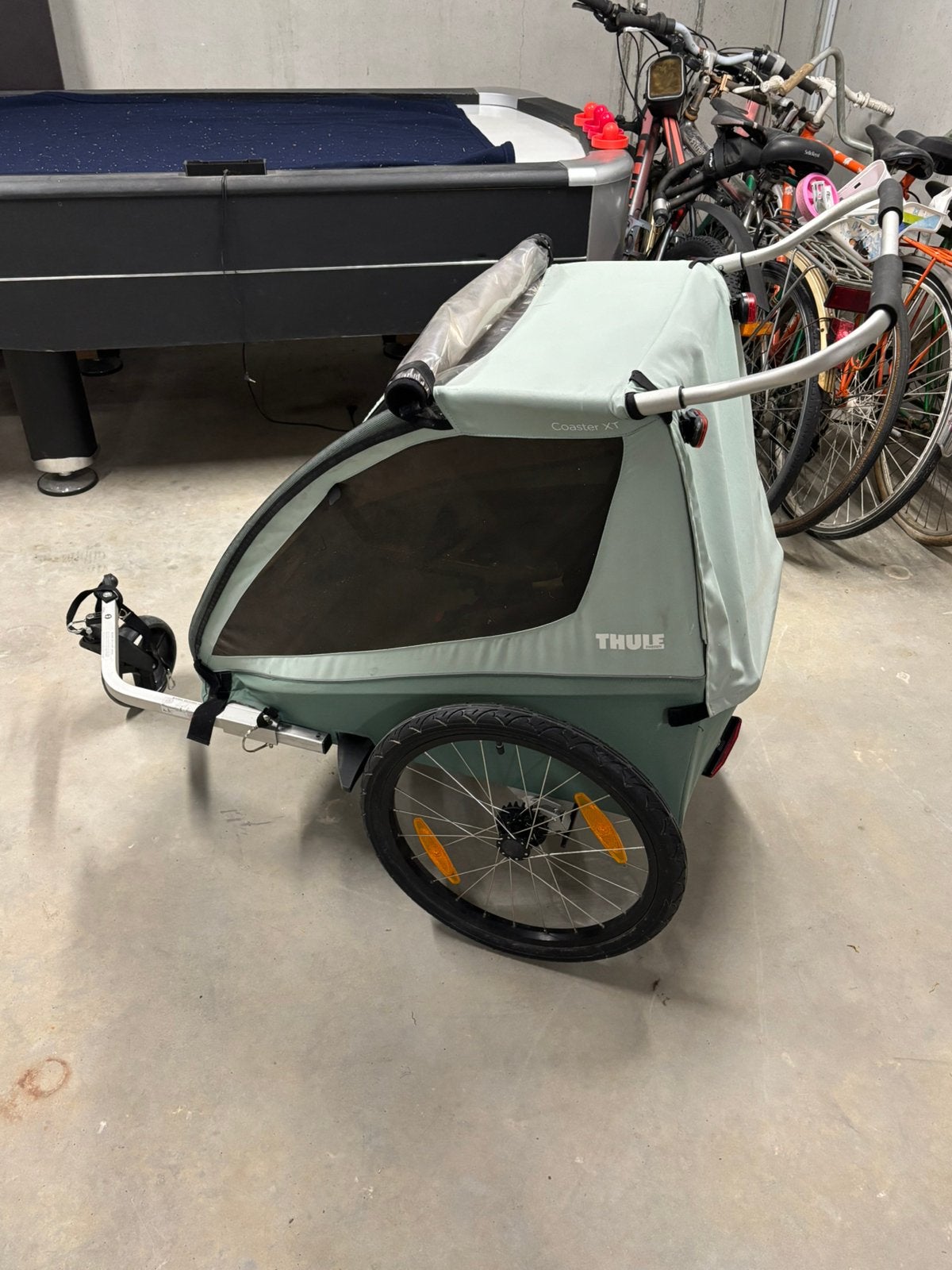 Thule coaster 2xt fietskar olive green, Pliable, 20 à 40 kg, Enlèvement, Utilisé