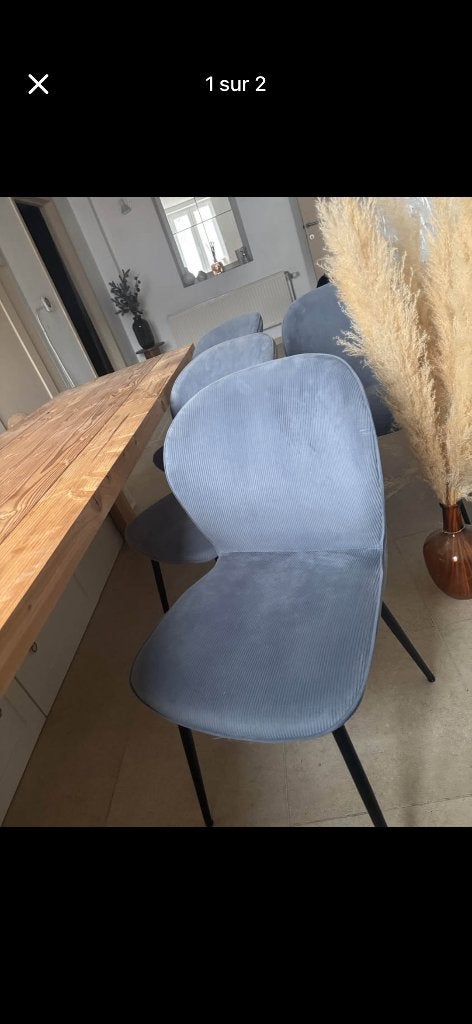 Eetkamerstoelen, Huis en Inrichting, Stoelen, Ophalen, Zo goed als nieuw, Vier, Stof