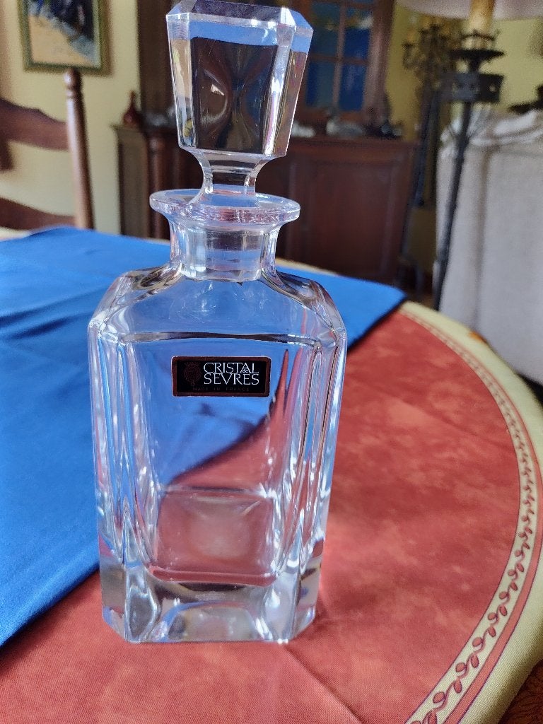 Prachtige whiskykruik in kristal van Sèvres, Ophalen, Nieuw