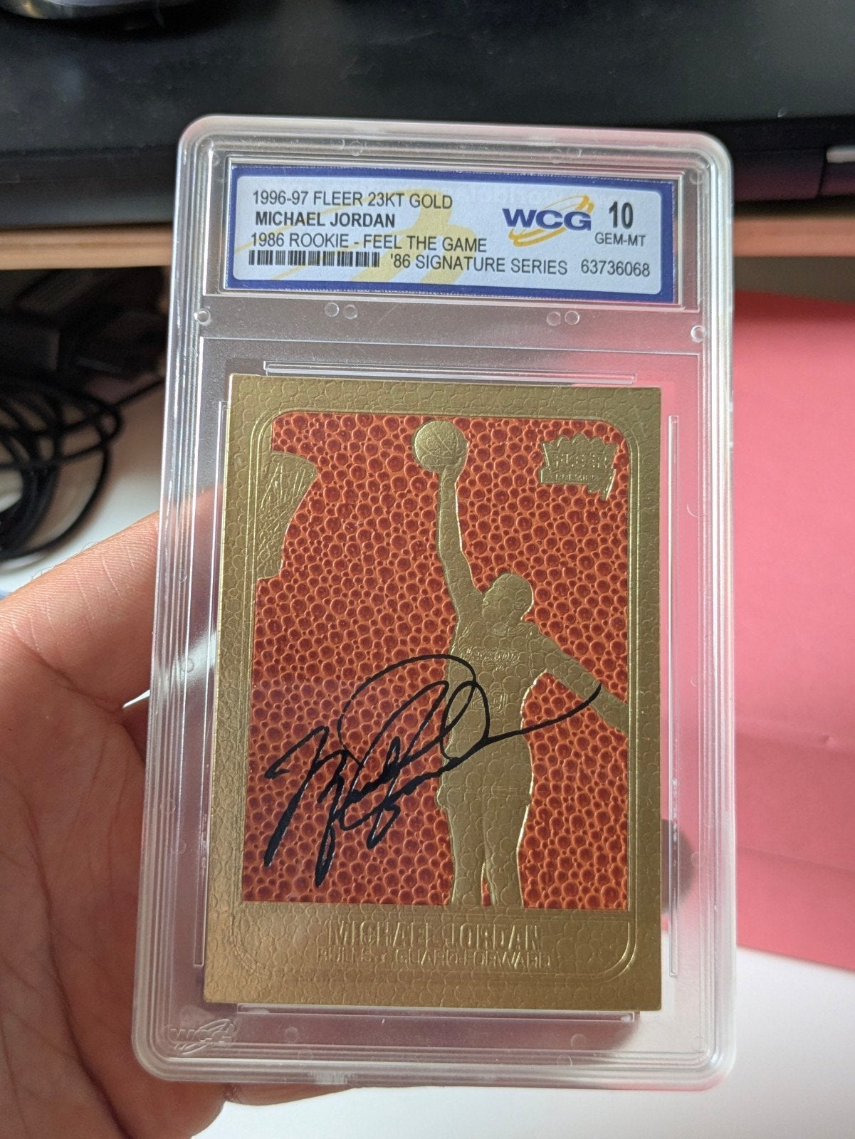 Michael Jordan NBA kaart 23kt gold, Hobby en Vrije tijd, Stickers en Plaatjes, Ophalen of Verzenden