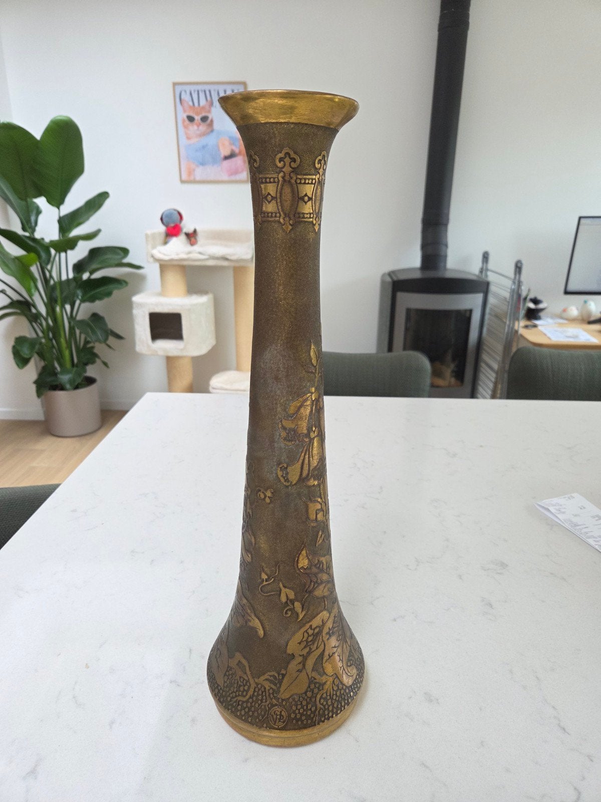 Val-Saint-Lambert vaas, Antiek en Kunst, Ophalen, Koper of Brons