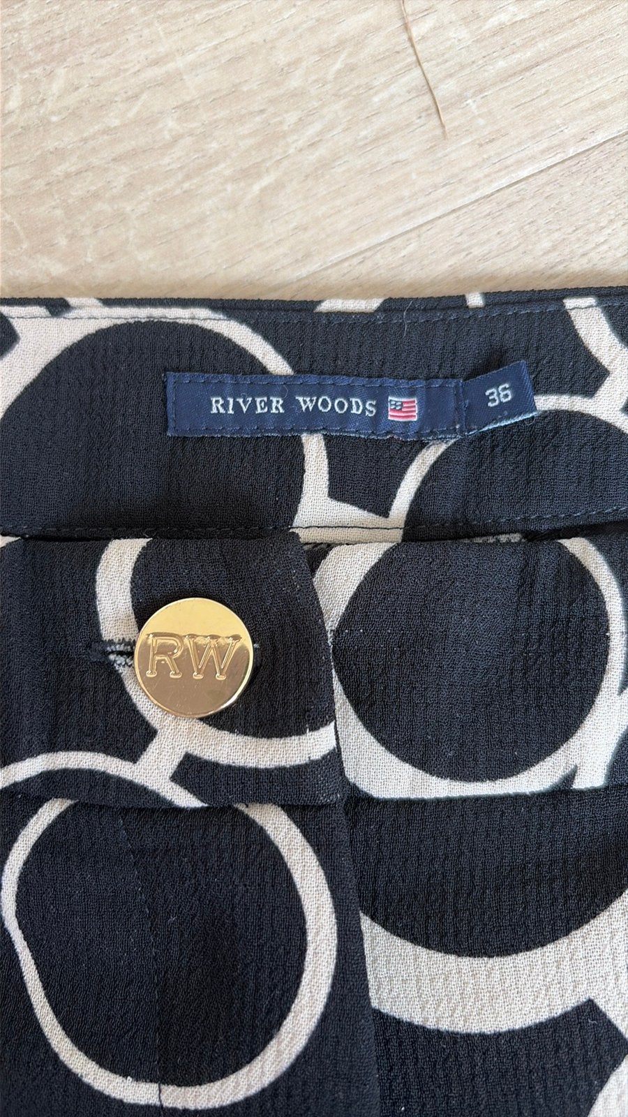 Broek RIVER WOODS maar 36, Ophalen, Meerkleurig, Zo goed als nieuw, Maat 36 (S)