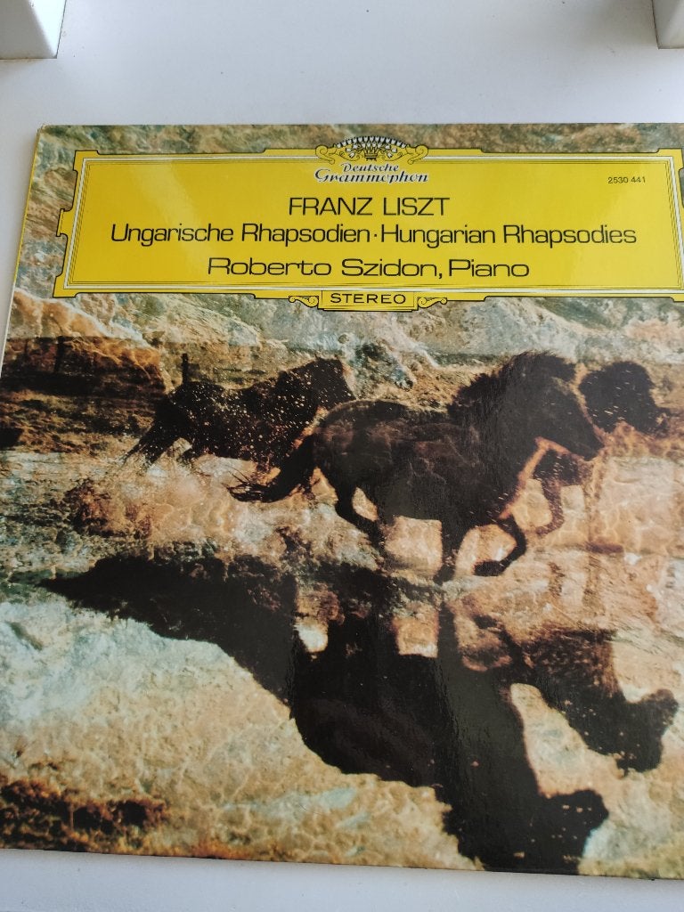 Liszt: Rhapsodies Hongroises – Roberto Szidon (DG 2530 441), Avec pochette intérieure, Autres compositeurs, Enlèvement, Utilisé
