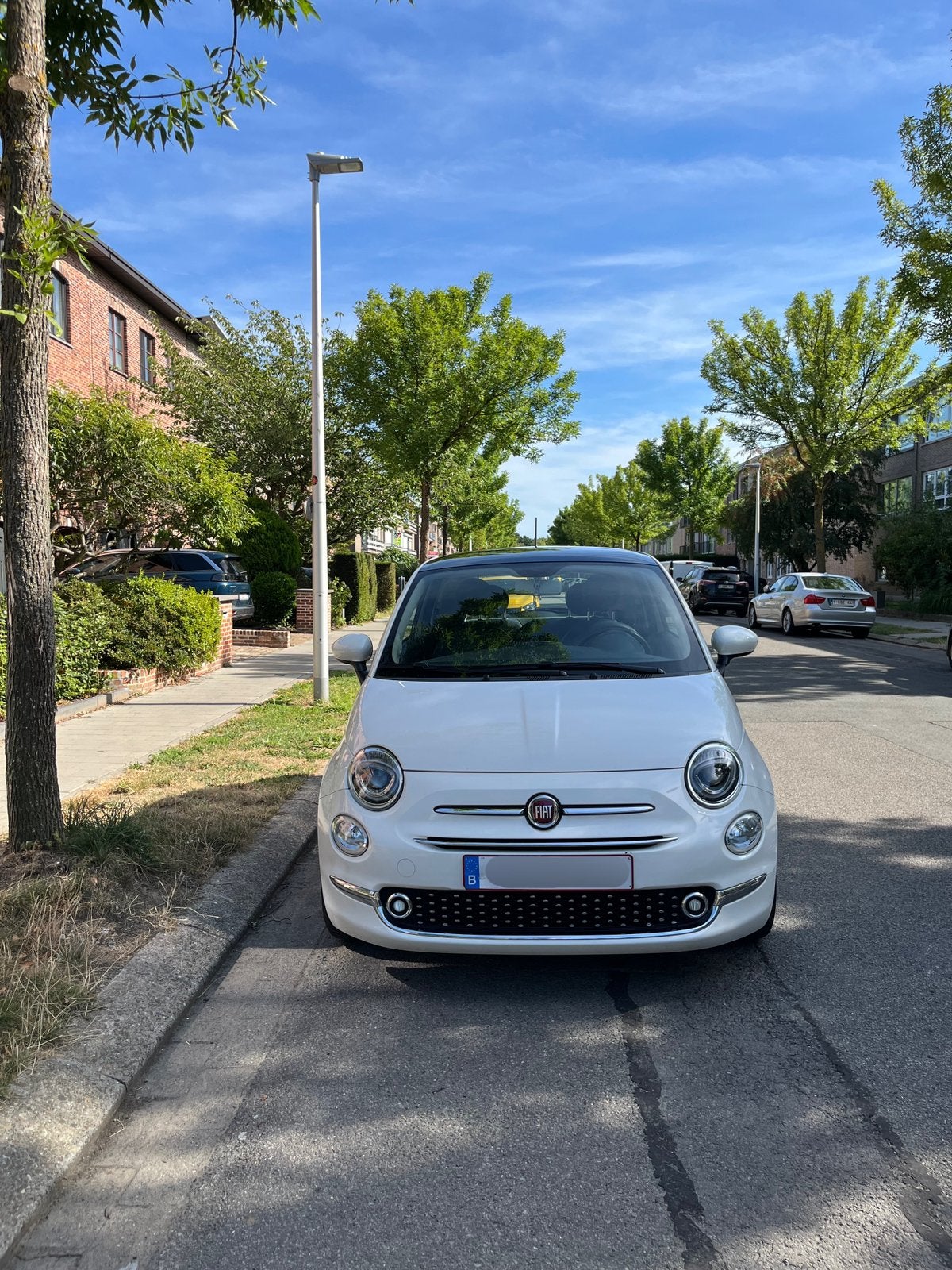 Fait 500, Auto's, 4 zetels, Parkeersensor, Wit, Leder
