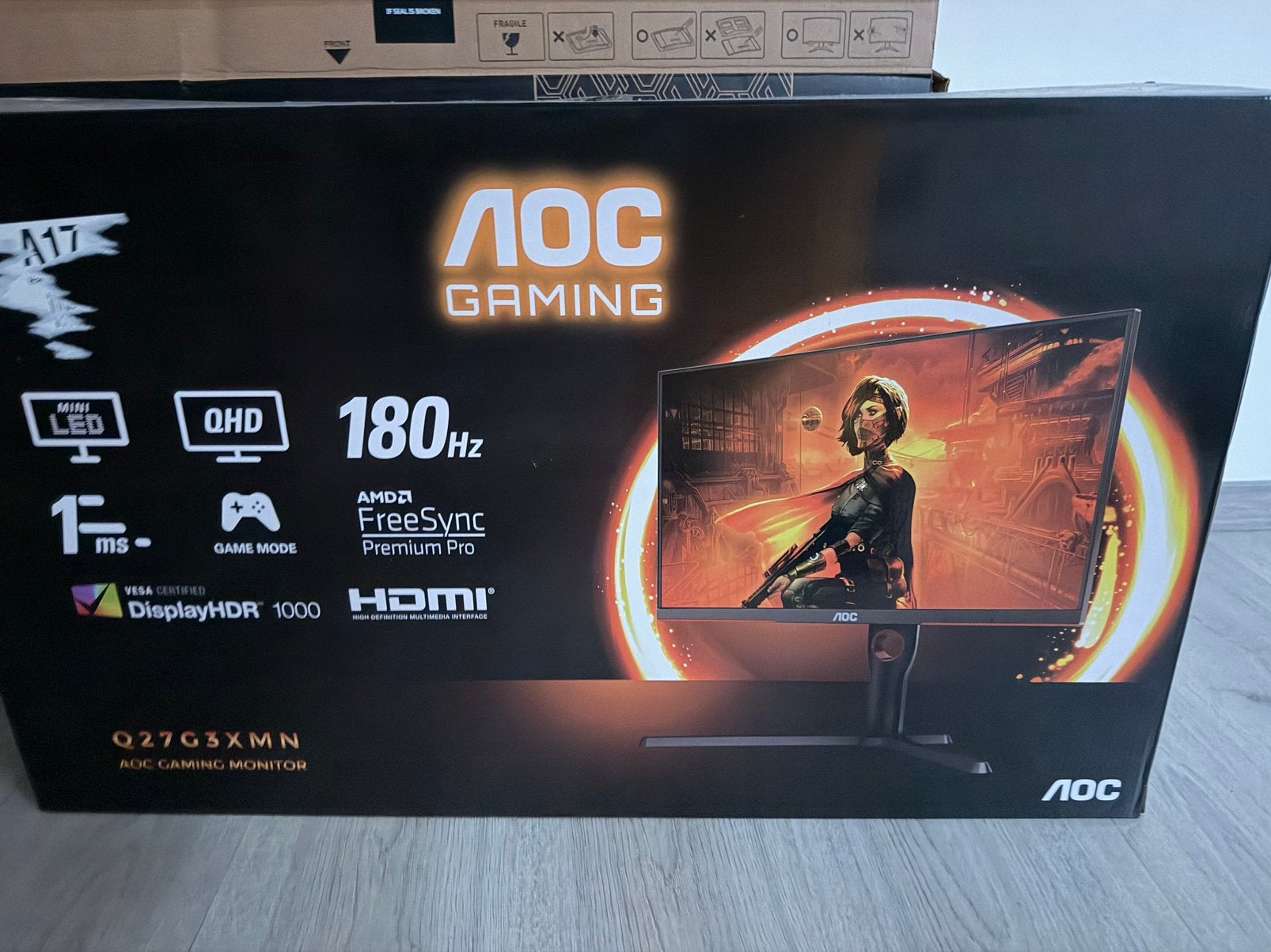 Game monitor 180hz, Computers en Software, Ophalen, Zo goed als nieuw