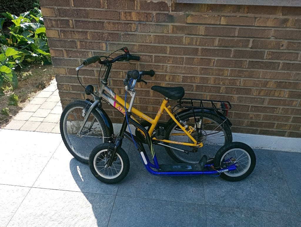 velo+ scooter, Fietsen en Brommers, Fietsen | Jongens, Ophalen, Gebruikt, Velgrem, Versnellingen