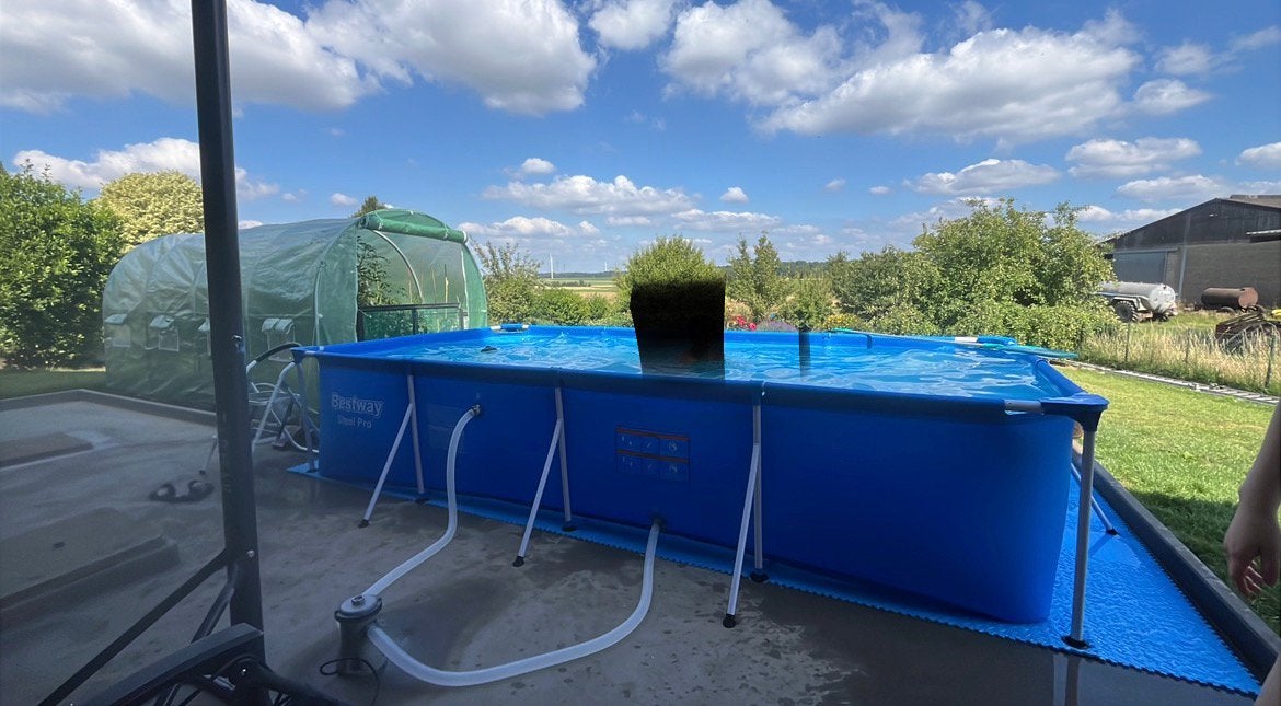 Piscine bestway, Jardin & Terrasse, Piscines, Enlèvement, Utilisé, 80 à 120 cm, Rectangulaire