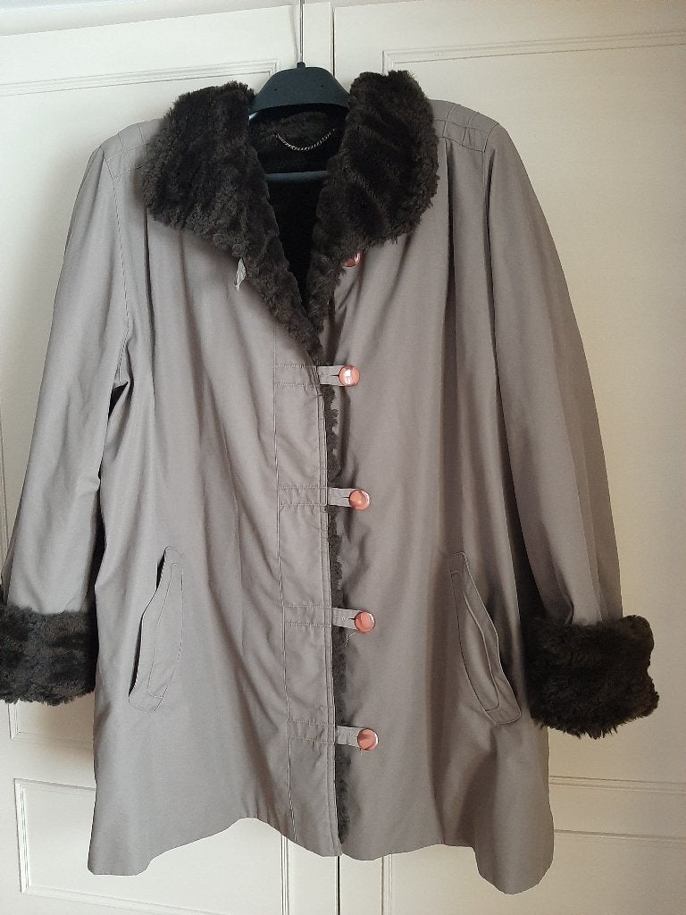 Manteau d'hiver  (parka) T: 46     Valmeline, Vêtements | Femmes, Enlèvement ou Envoi, Taille 46/48 (XL) ou plus grande, Beige