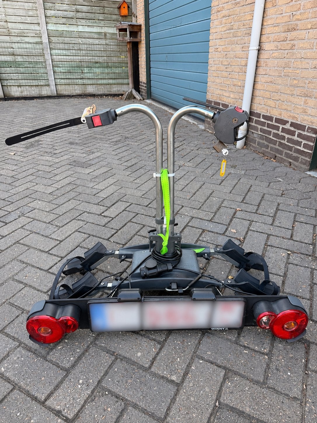Twinny fietsendrager - Geschikt voor e-bikes & brede banden, Autos : Divers, Porte-vélos, Comme neuf, Support d'attelage, 2 vélos