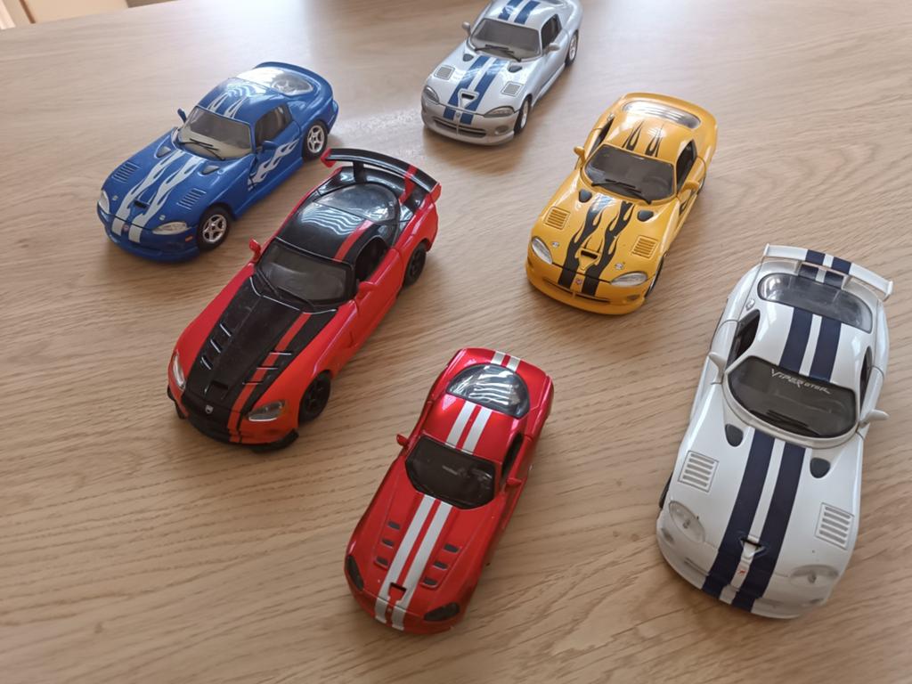 Lot de 6 dodge Viper, Enlèvement