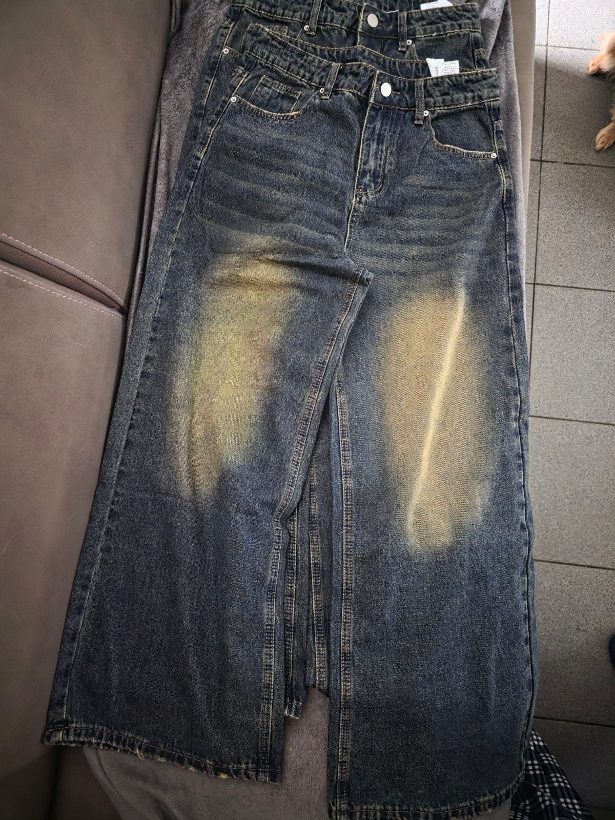 3x jeans baggy nieuw maat s, Ophalen, Nieuw, Maat 46 (S) of kleiner, Blauw
