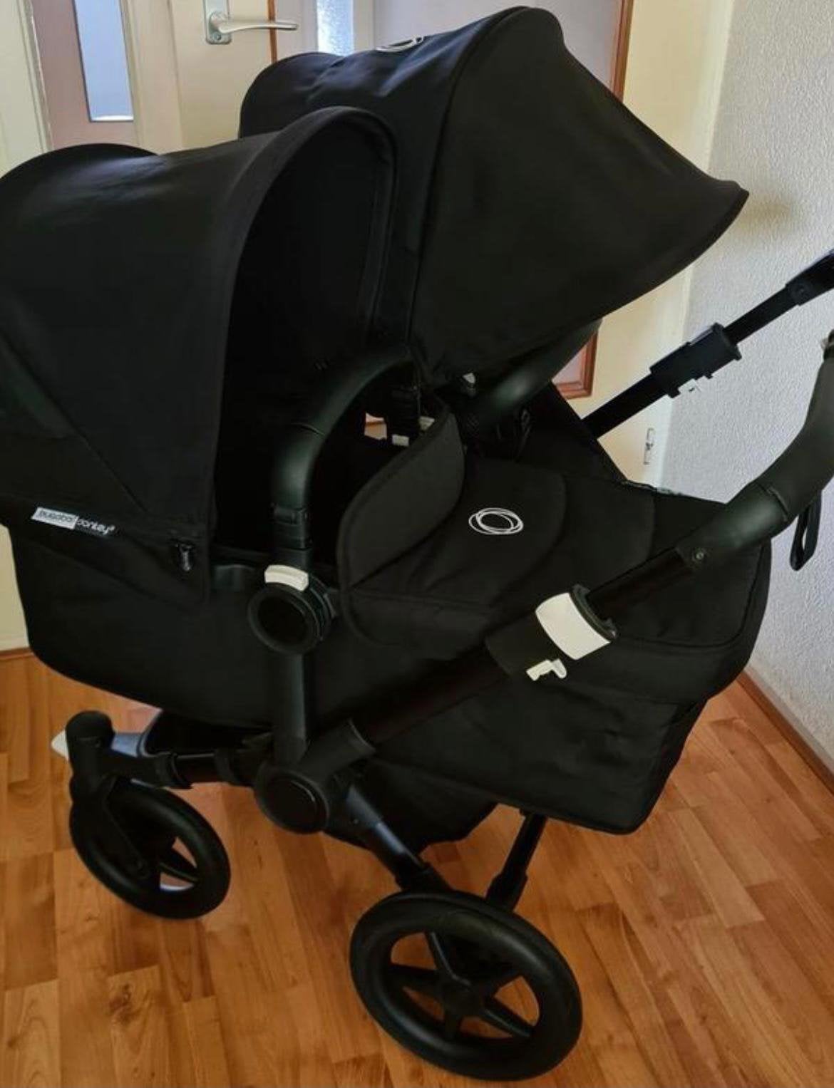 Bugaboo Donkey 3 Duo Black /Black met adapter, Kinderen en Baby's, Ophalen, Zo goed als nieuw, Bugaboo