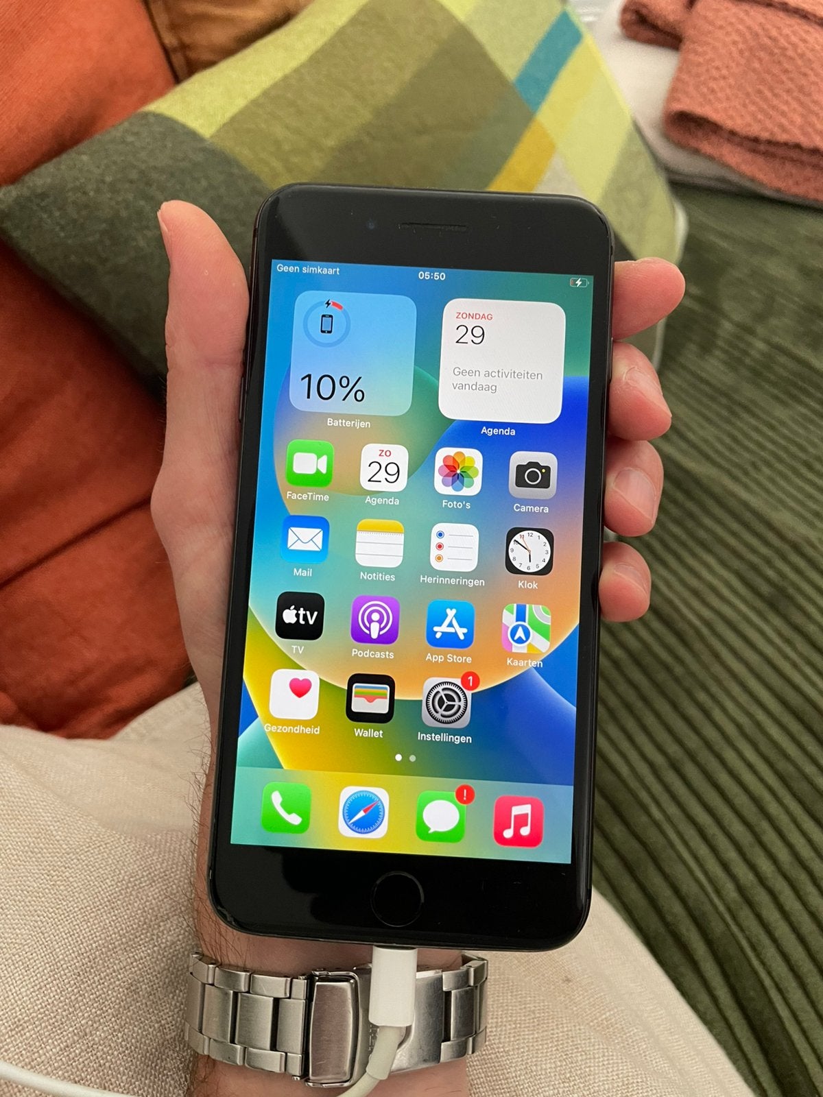 Iphone 8 Plus Zwart 64GB, Télécoms, Télécommunications Autre, Enlèvement, Utilisé
