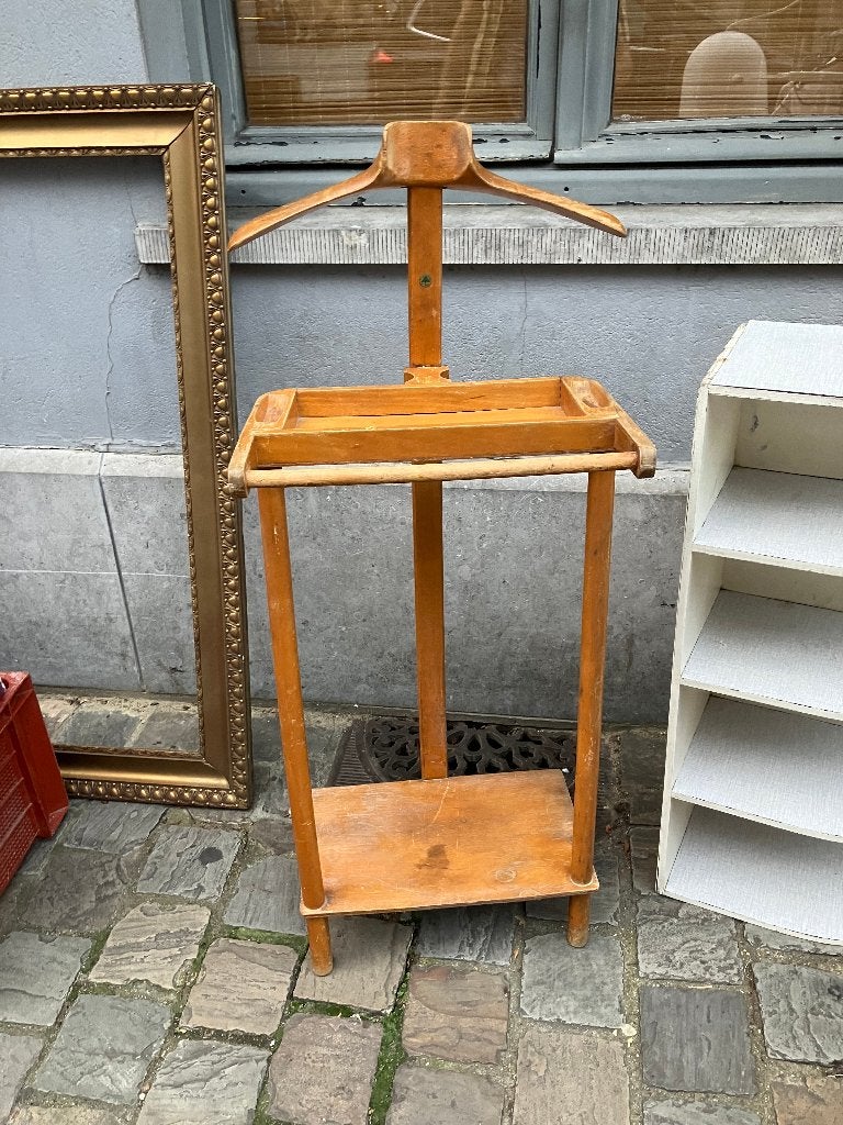 Valet de chambre vintage, Enlèvement, Utilisé, Autres essences de bois, 100 à 150 cm