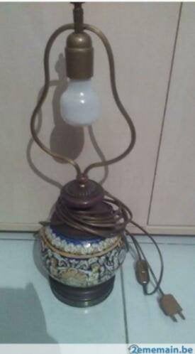 lampe en ceramique gien, Antiquités & Art, Enlèvement ou Envoi