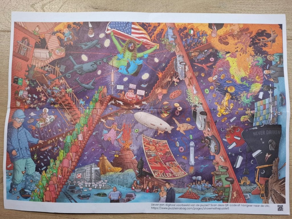 Puzzle de 1000 pièces, Enlèvement, 500 à 1500 pièces, Comme neuf, Puzzle