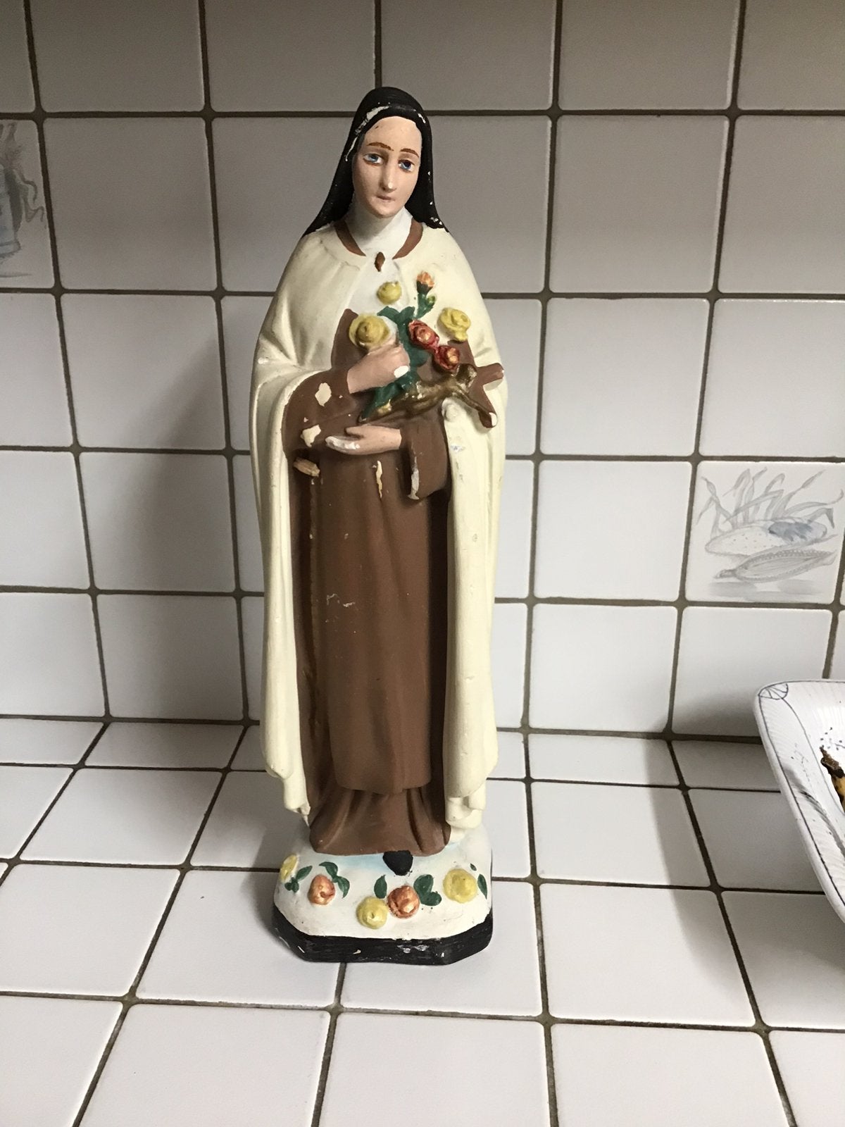 Ancienne statue en plâtre de Sainte Thérèse, Antiquités & Art, Enlèvement ou Envoi