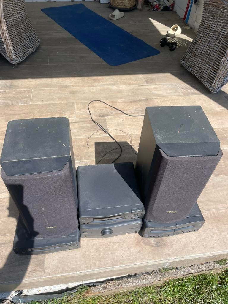 Technics stereo set SE-CH610 vintage hifi met speakers, Ophalen of Verzenden, Zo goed als nieuw