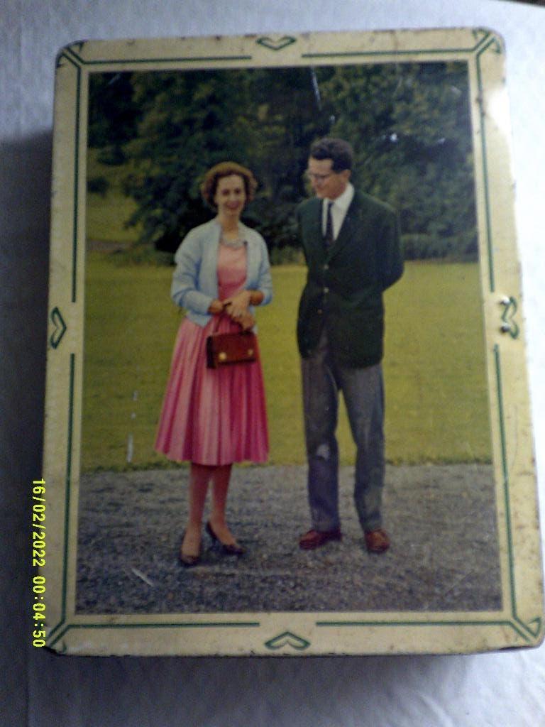 Vintage blik Koningshuis, Collections, Maisons royales & Noblesse, Enlèvement ou Envoi, Utilisé, Autres types