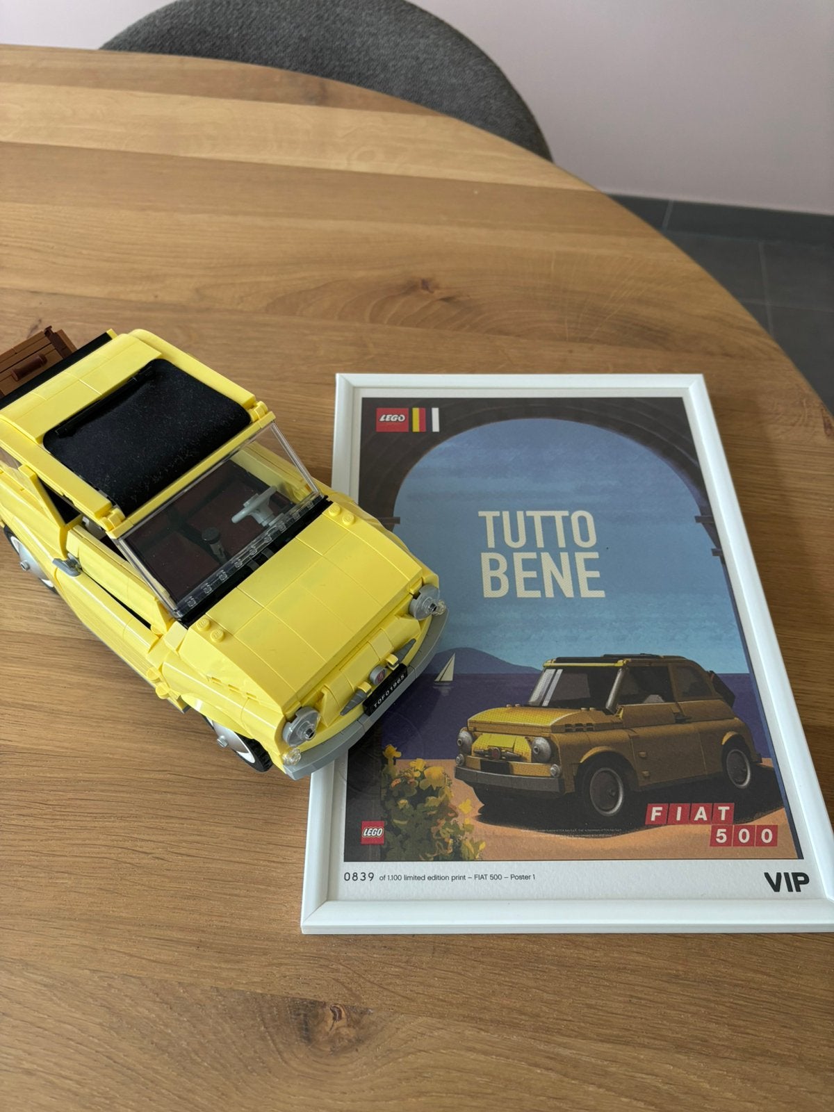 Lego 10171 - Fiat 500 + exclusieve poster, Enlèvement, Comme neuf