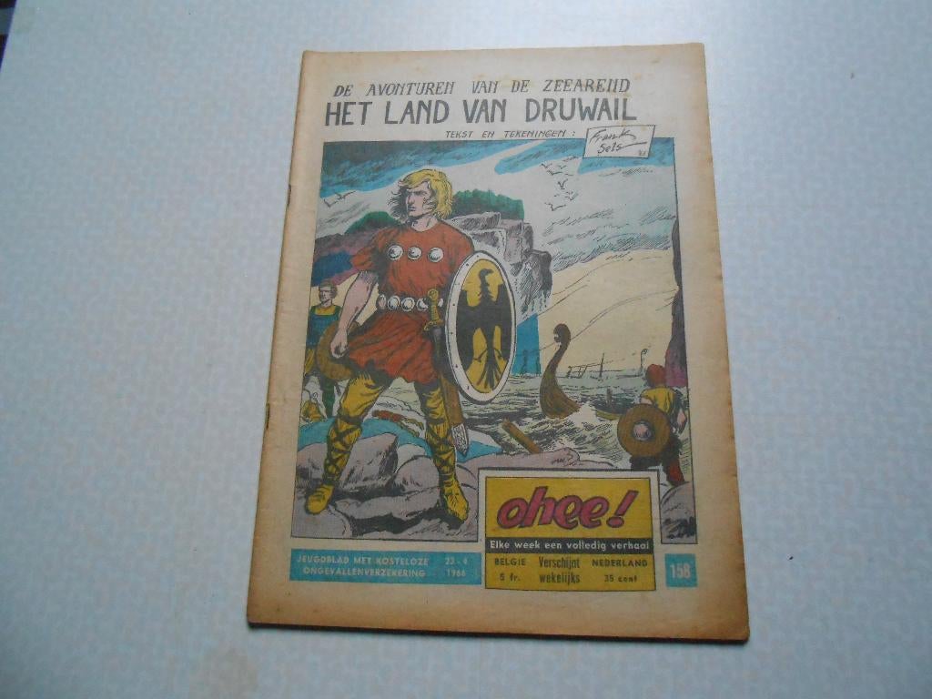 Ohee 158 Het land van Druwail 1966., Boeken, Stripverhalen, Frank sels, Eén stripboek, Ophalen of Verzenden, Zo goed als nieuw