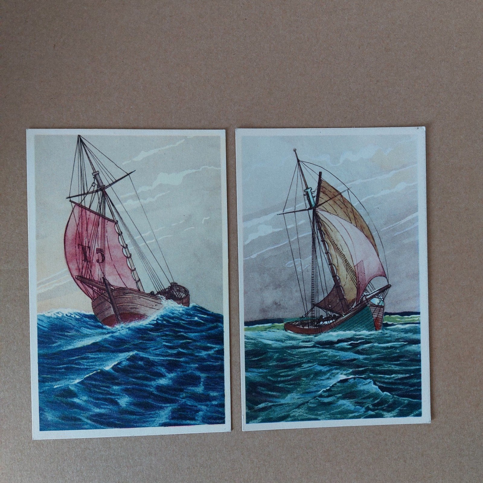2 niet beschreven fantasiekaartjes, Ophalen of Verzenden