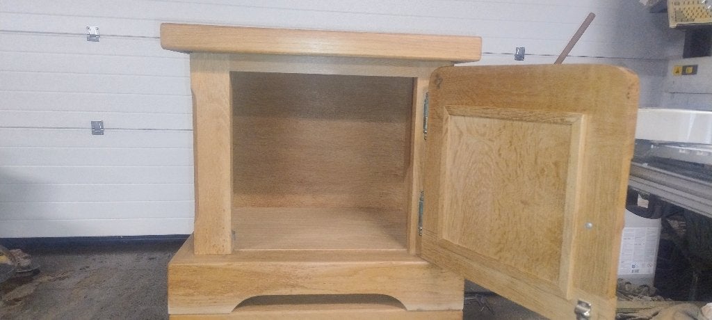 Nachtkastje eik, Huis en Inrichting, Ophalen, Zo goed als nieuw, 45 tot 65 cm, Minder dan 55 cm