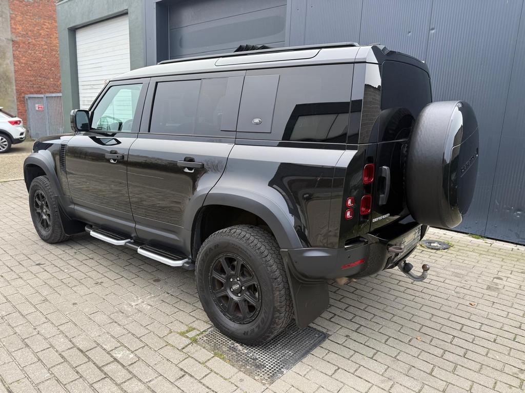 LAND ROVER DEFENDER BJ2021 4X4 AUTOMAAT OPEN DAK EURO6D FULL, Auto's, Automaat, Testrit aan huis, Stof, Zwart