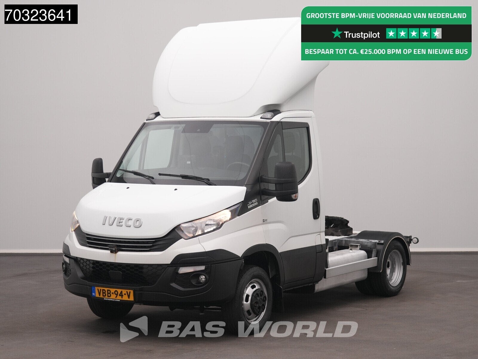 Iveco Daily 50C18 3.0L Automaat Euro6 BE Trekker Luchtvering, Stof, Gebruikt, Euro 6, Iveco