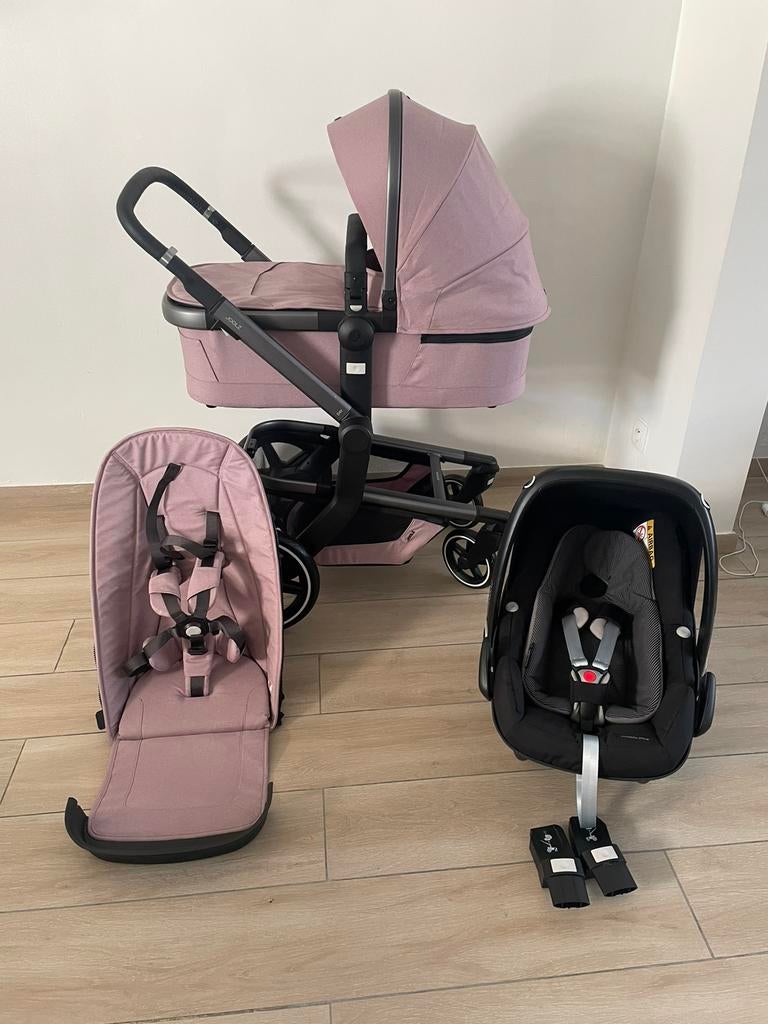 Joolz Day+- Premium Pink kinderwagen 3-in-1 Set, Babygeluk, Ophalen of Verzenden, Zo goed als nieuw, W