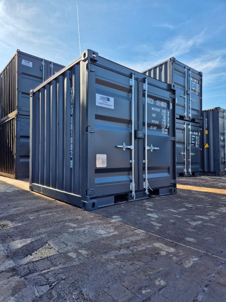 8ft zeecontainer nieuw, Antraciet RAL 7016, Zakelijke goederen, Machines en Bouw | Keten en Containers, Ophalen of Verzenden