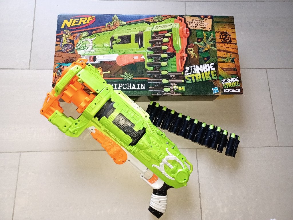 nerf geweer ripchain, Verzamelen, Ophalen, Zo goed als nieuw