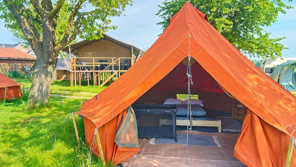 Bell tent 5m autentic, Caravans en Kamperen, Tenten, Ophalen of Verzenden, Nieuw, Meer dan 6