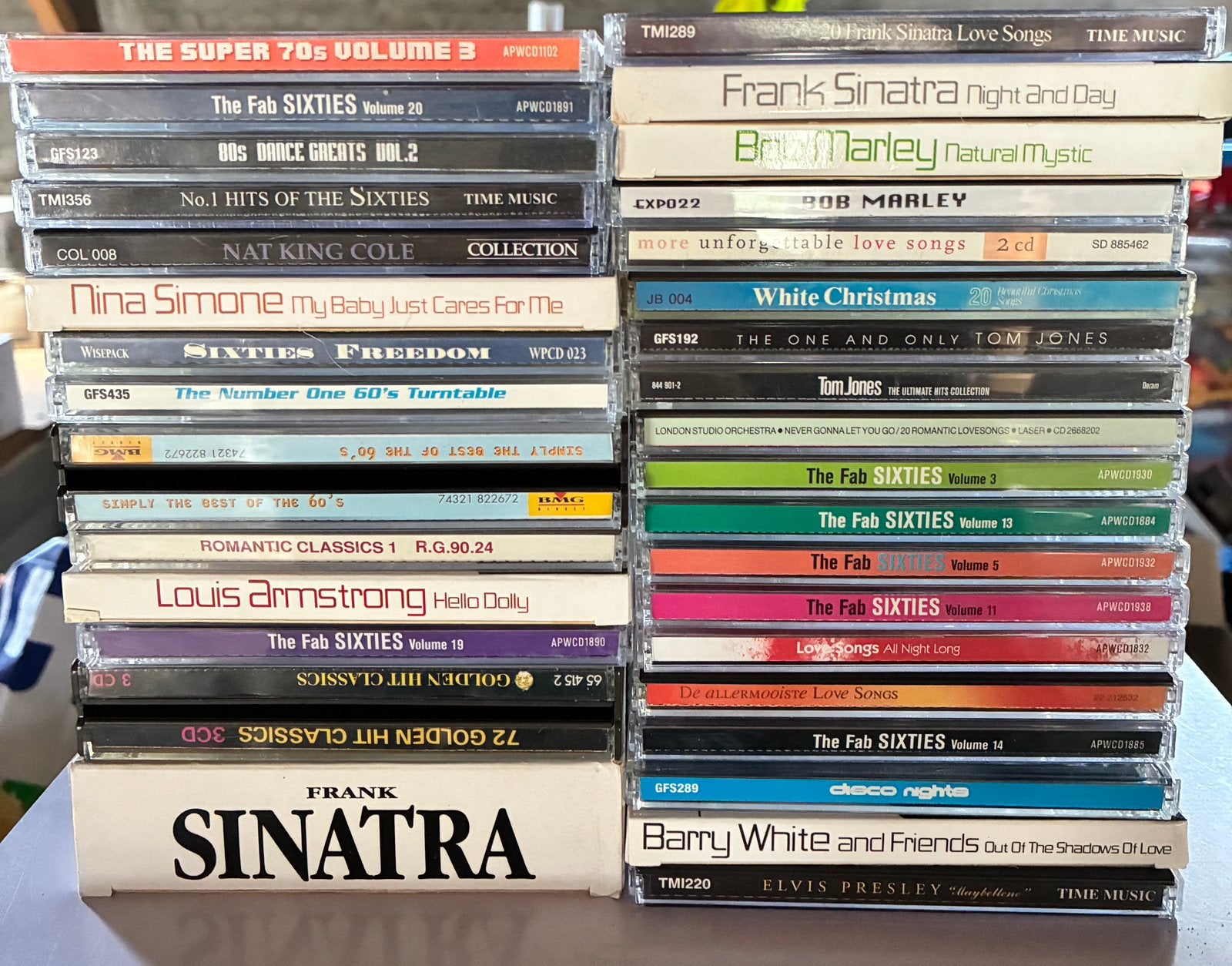 Grote partij CD's: Popklassiekers, Jazz, Soul & Sixties, Cd's en Dvd's, Ophalen of Verzenden, Gebruikt