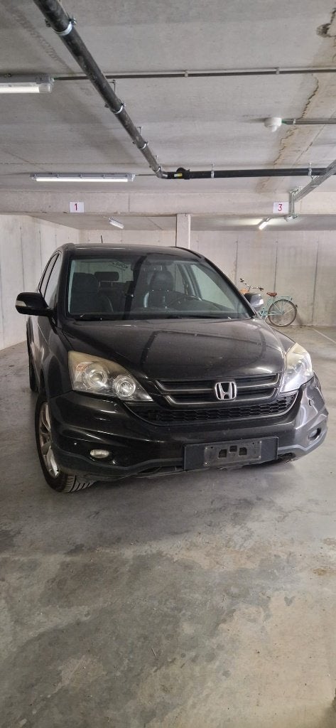 Honda CR-V, Auto's, Zwart, 4 cilinders, Leder en Stof, Zwart