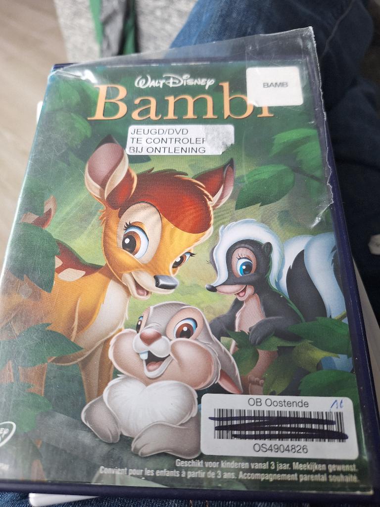 Bambi, dvd, ook ndl gesproken en ondert, Ophalen of Verzenden, Gebruikt