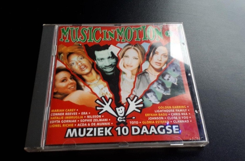 CD - Music In Motion I - Muziek10daagse - 1998 - € 1.00, CD & DVD, Comprend un livret, Compilation, Utilisé, Envoi