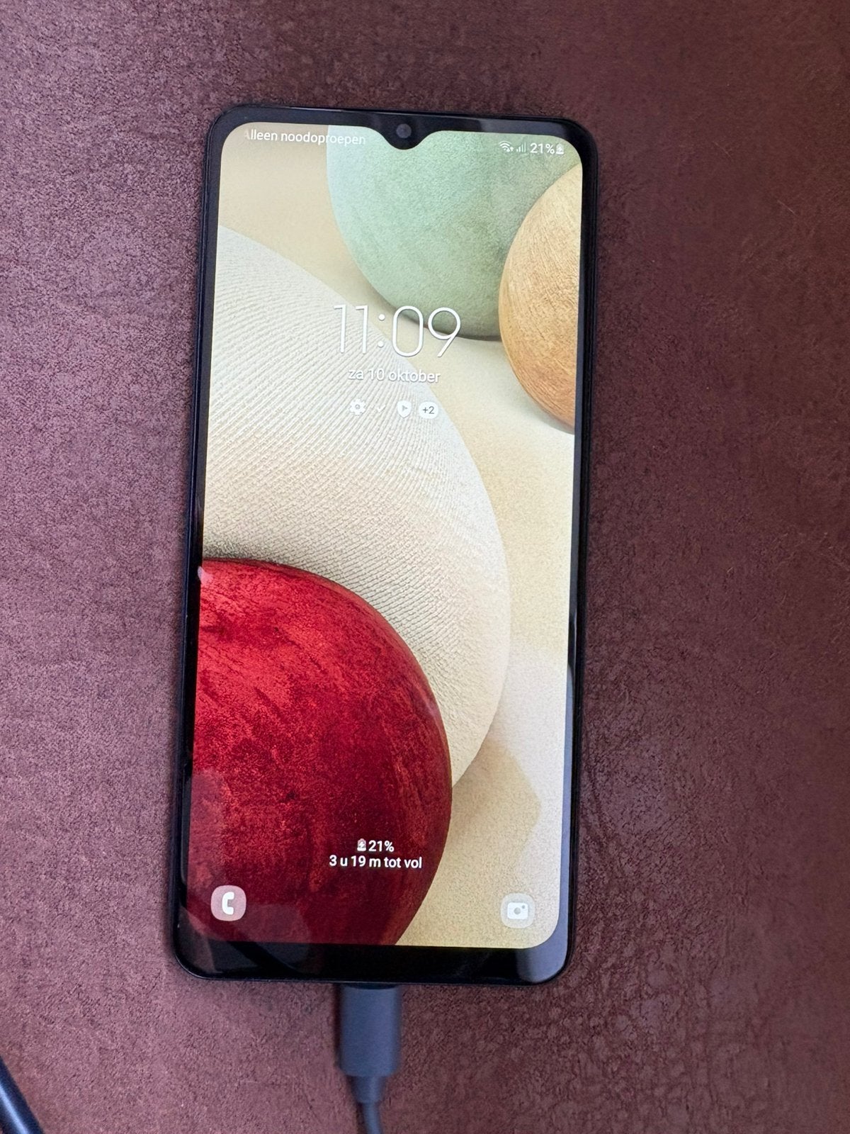 Samsung galaxy A12, Ophalen, Blauw, Touchscreen, Zo goed als nieuw