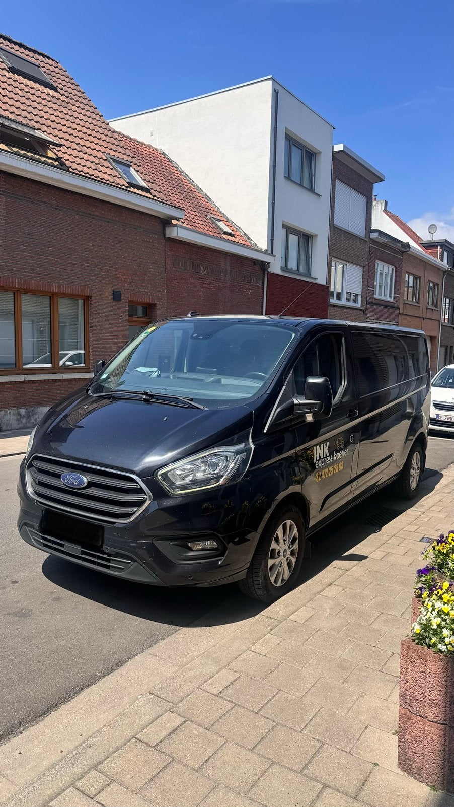 FORD COSTUM 2021 AUTOMATIC, Auto's, Automaat, Stof, Zwart, Particulier