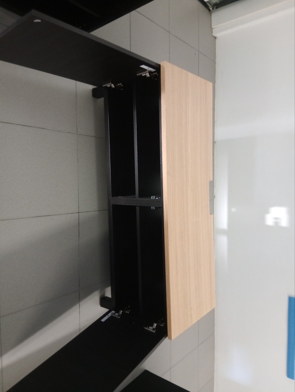 Besta Ikea 120 a deux portes, Neuf, Noir, Bois, Moderne