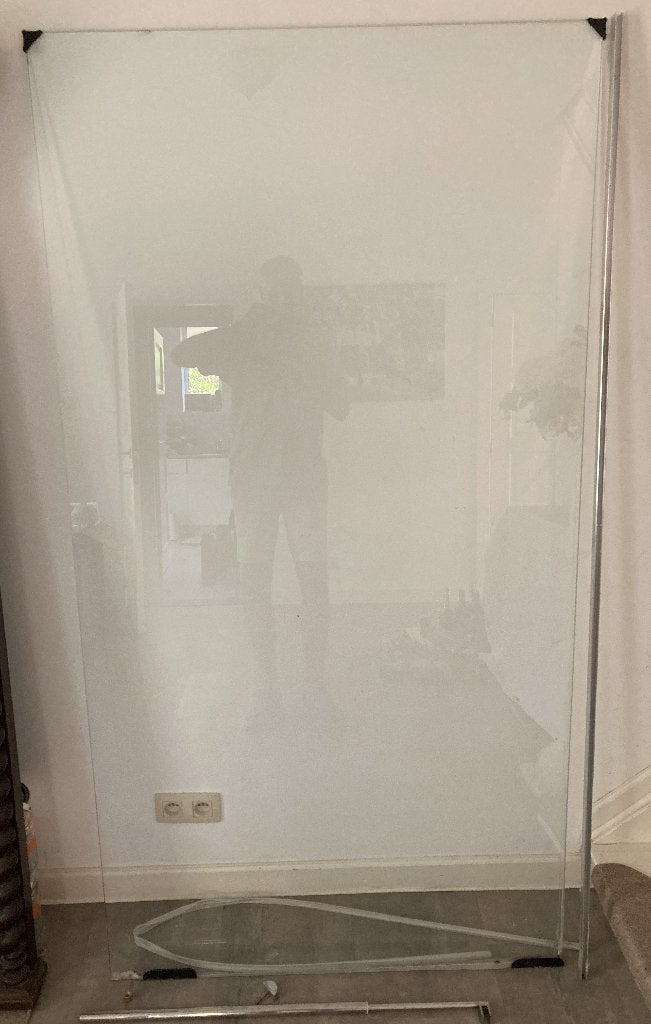 glazen douchewand, Enlèvement, Utilisé, Verre, Douche