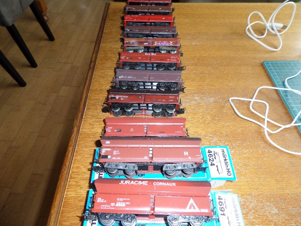 MARKLIN HO 11 wagons grande capacite fals SNCB CFL NS DB ..., Envoi, Comme neuf, NS