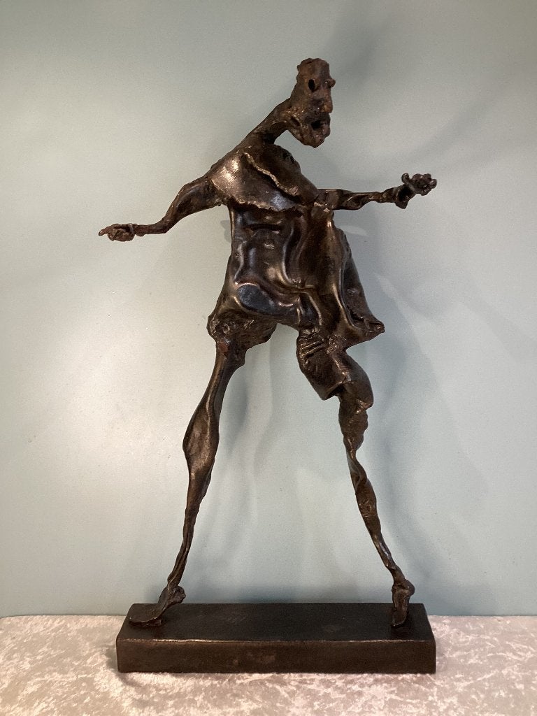 Homo Erectus, dans le style de Dali. 051/Ab., Enlèvement, Bronze