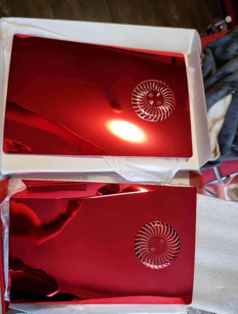 Nieuwe gezichten met rood metaaleffect voor PlayStation5 ps5, Ophalen, Nieuw
