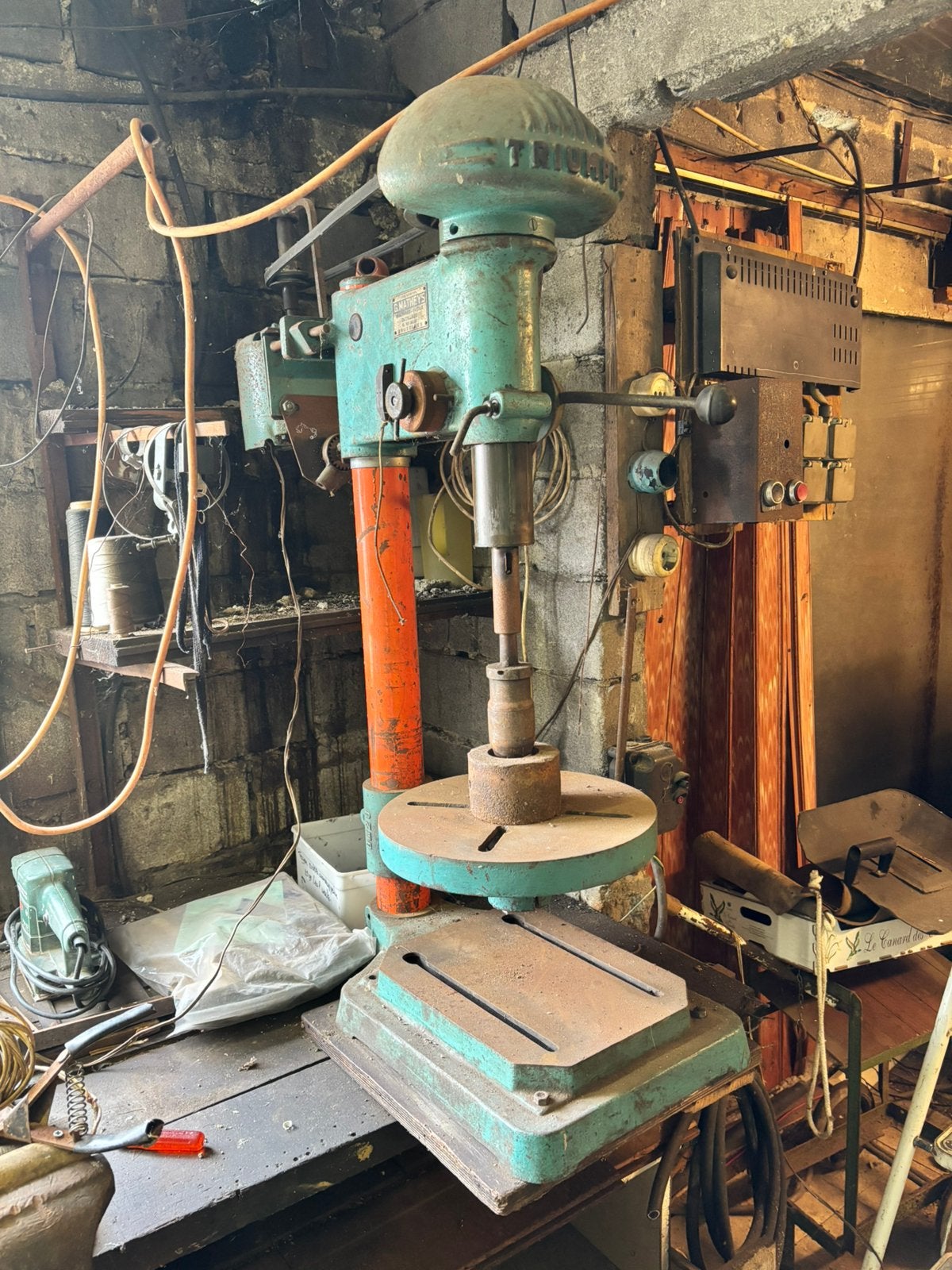 Industriele kolomboormachine, Ophalen, Gebruikt, Kolomboormachine