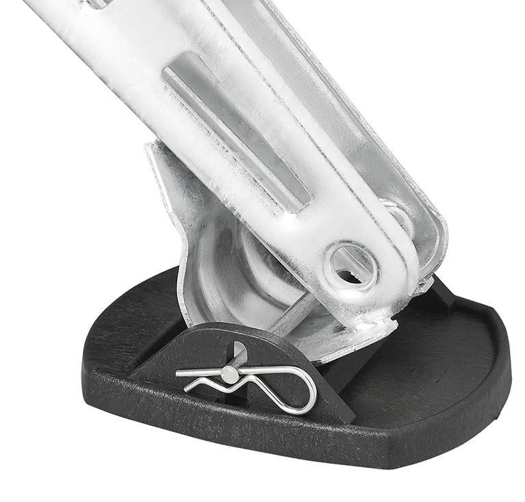 Onderlegschijven met Stalen Pen 4st. caravan steunen, Caravans en Kamperen, Caravanaccessoires, Nieuw, Ophalen of Verzenden