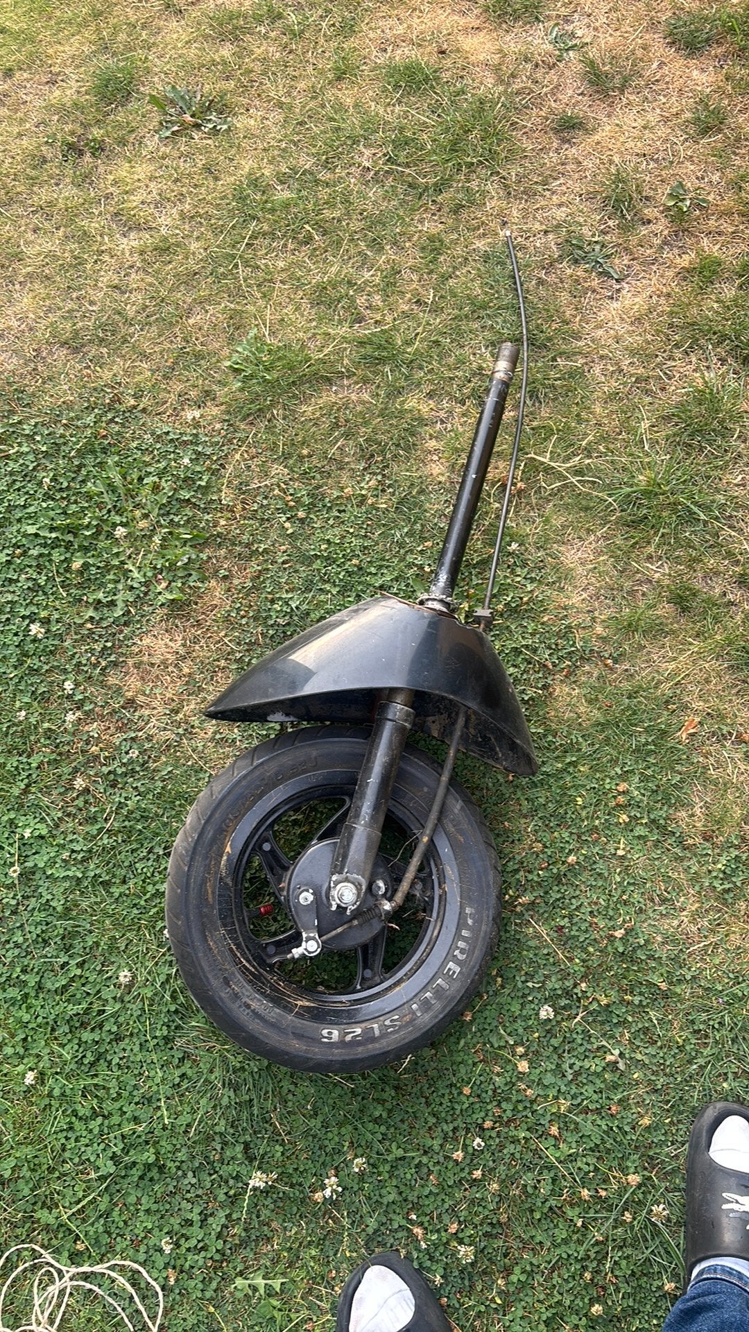 voorvork piaggio zip type 2 met voorwiel, Fietsen en Brommers, Ophalen, Zo goed als nieuw