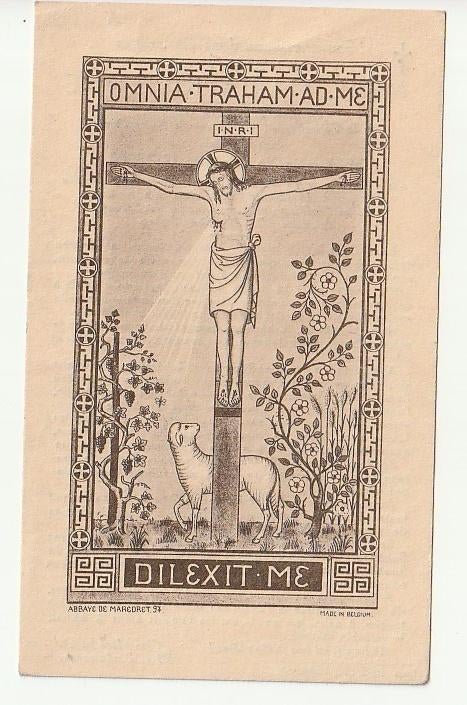 Mère Maria-Julienne GOFFIN Landen Namur 1938 Abb.Maredret, Envoi, Image pieuse